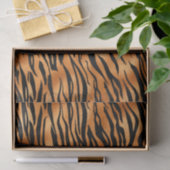 Elegant Copper Tiger Animal Print Tissuepapier (Geschenk)