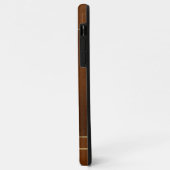 Élégant Coque Brown avec vos initiales (Dos/Gauche)