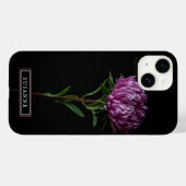 Élégant coque iphone à fleurs roses (Verso (horizontal))