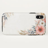 "Élégant coque iphone botanique floral" (Dos (Horizontal))