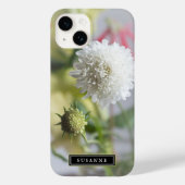 Élégant coque iphone de fleurs joyeuses (Verso)
