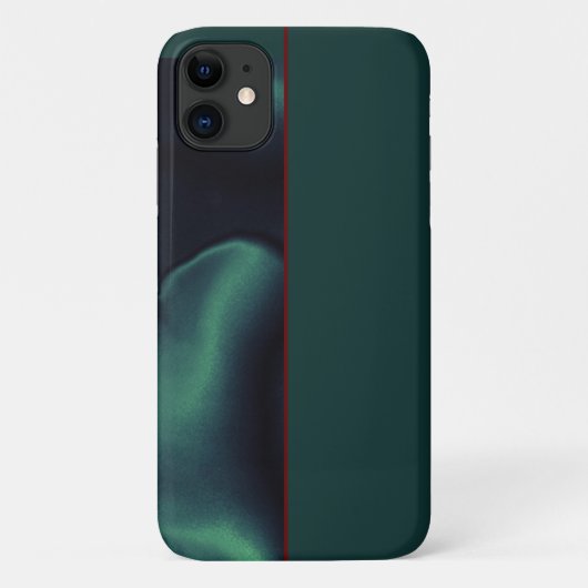 Élégant coque iphone de fleurs vertes (Dos)