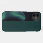 Élégant coque iphone de fleurs vertes (Dos (Horizontal))