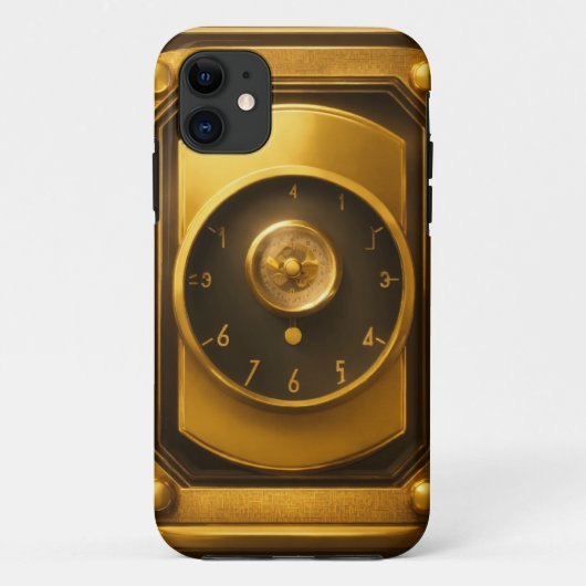 Elégant coque iphone d'icône dorée : CFG Scale 18 (Dos)