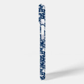 Élégant coque iphone floral blanc personnalisé (Verso / Gauche)