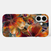 Élégant coque iphone floral de minuit (Verso (horizontal))