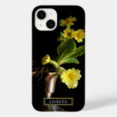 Élégant coque iphone Floral Jaune (Verso)