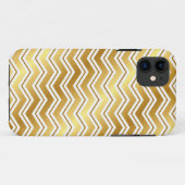 Elégant coque iphone Gold Chevron Zig Zag (Dos (Horizontal))