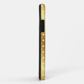 Élégant coque iphone Gold Polkadot (Dos/Droite)