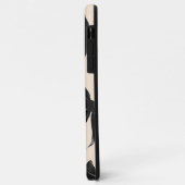 Élégant coque iphone Motif noir (Dos/Gauche)