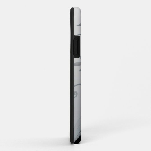 Élégant coque iphone noir et blanc (Dos/Droite)