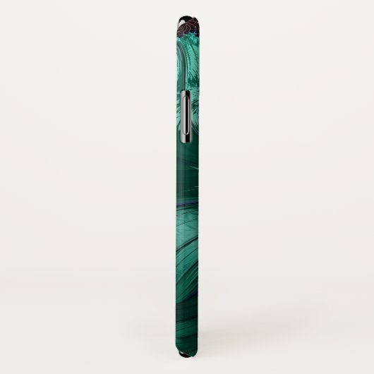 Élégant coque iphone Turquiose (Dos/Droite)