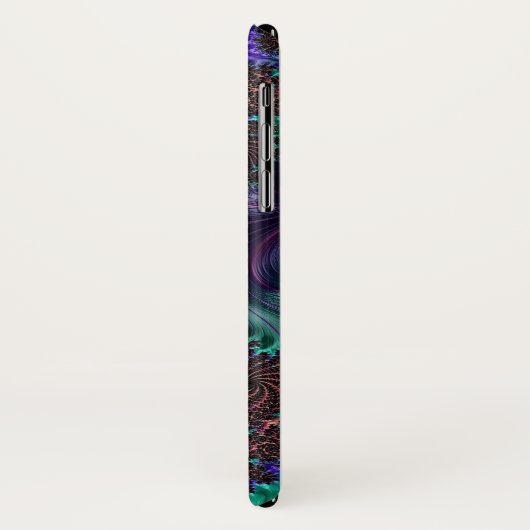 Élégant coque iphone Turquiose (Dos/Gauche)