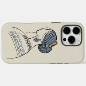 Élégant coque iphone ukrainien d'art populaire (Verso (horizontal))