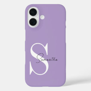 Élégant coque iphone violet avec personnalisation
