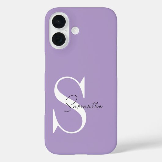 Élégant coque iphone violet avec personnalisation (Verso)