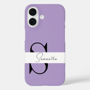 Élégant coque iphone violet avec personnalisation