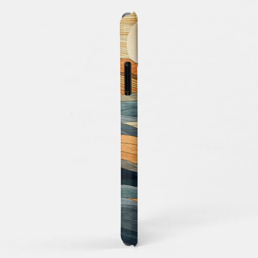 Élégant coque iphone Waves (Dos/Droite)