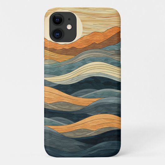 Élégant coque iphone Waves (Dos)
