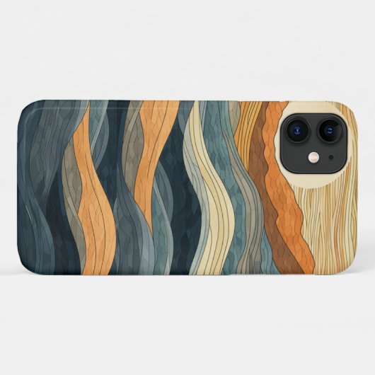 Élégant coque iphone Waves (Dos (Horizontal))