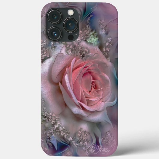 Élégant Coque Rose Rose coque iphone (Verso)