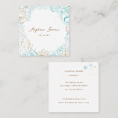 élégant coquillage côtier luxueux carte de visite (Devant / Derrière)