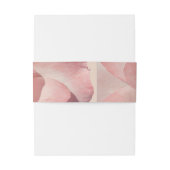 Elegant Cora Roze Rose Bloemen Bruiloft Mailing Uitnodigingen Wikkel (Achterkant Voorbeeld)