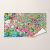 Élégant Corail et Chartreuse Limelight Hydrangea (Serviette à main)