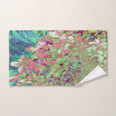 Élégant Corail et Chartreuse Limelight Hydrangea (Serviette à main)
