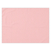 Elegant Coral Chevrons Pattern Tafelkleed (Voorkant (Horizontaal))