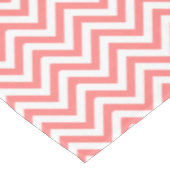 Elegant Coral Chevrons Pattern Tafelkleed (Gekanteld)