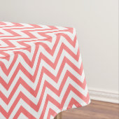Elegant Coral Chevrons Pattern Tafelkleed (Voorbeeld)