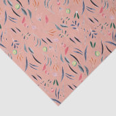 Elegant Coral Pink FLORAL DECOUPAGE Tissuepapier (Detail)