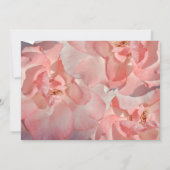 Élégant Coral rose Merci de photo florale (Dos)