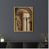 Elegant Corinthian Columns Classical Architecture Poster