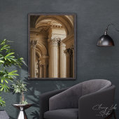 Elegant Corinthian Columns Classical Architecture Poster