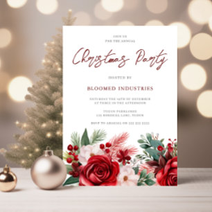 Elegant Corporate Christmas Soirée Kaart