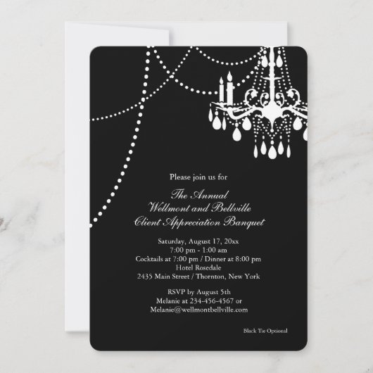 Elegant Corporate Event Invitation Kaart (Voorkant)