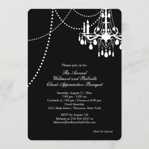 Elegant Corporate Event Invitation Kaart