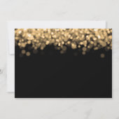 Elegant Corporate Fundraiser Gold Lights Kaart (Achterkant)