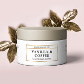 Elégant Corps Beurre Or Étiquette Ingrédients Jar