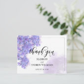 Elégant couleur violet Aquarelle Succulents Merci (Debout devant)