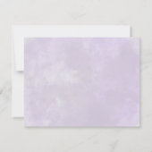 Elégant couleur violet Aquarelle Succulents Merci (Dos)