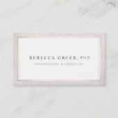 Elegant Counselor and Therapist Light Grey Visitekaartje (Voorkant)