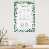 Elegant country floral border poster (Keuken)