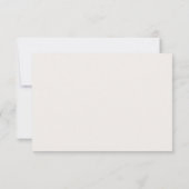 Elegant Country Monogram Wedding RSVP Card (Dos)