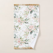 Elégant Coupe Or Eucalyptus Rose Bleu (Serviette à main)