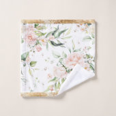 Elégant Coupe Or Eucalyptus Rose Bleu (Gant de toilette)