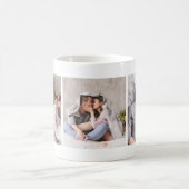 Élégant Couple amoureux Photo Collage Mug (Centre)