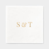 Élégant Couple Mariage Monogramme Esperluette (Recto)
